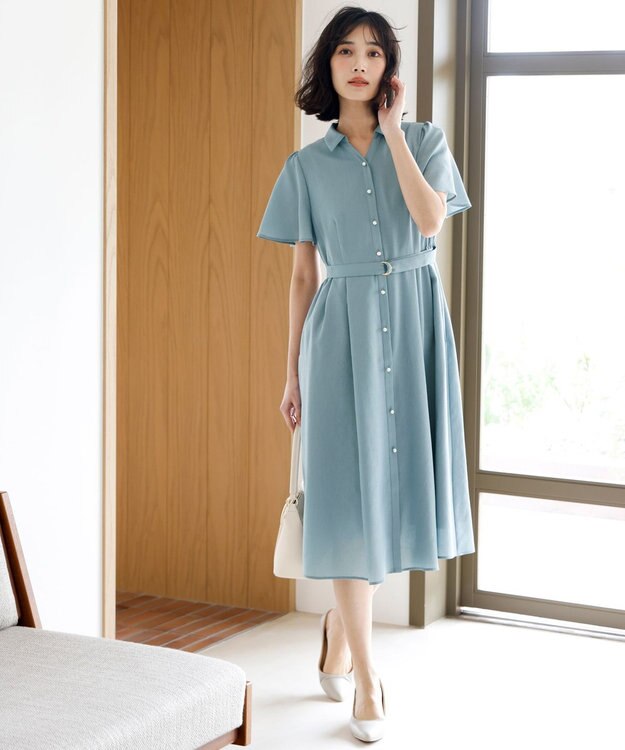 ANY SIS スムージーポリエステル ワンピース ミント