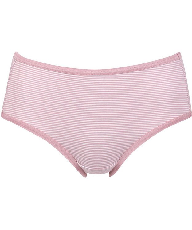 Wing ショーツ 綿混(身生地部) ここちよいフィット感 ムレにくい(身生地部) 【デイリーフィット 綿混ボーダー】 はきこみ丈ふつう EC2650 ウイング／ワコール ピンク