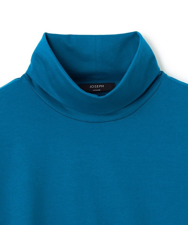 JOSEPH HOMME スビンソフトジャージー　タートルネックカットソー ダルブルー系
