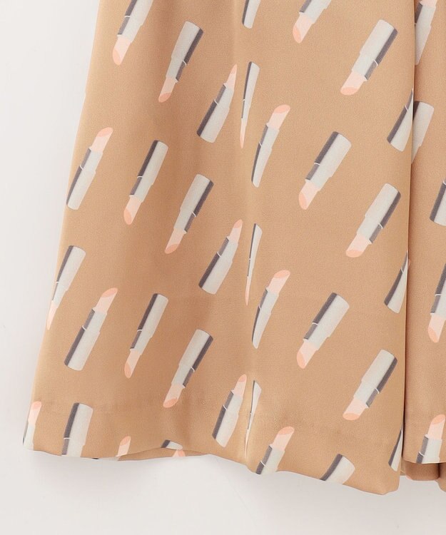 GRACE CONTINENTAL バックシャンリップドレス ベージュ