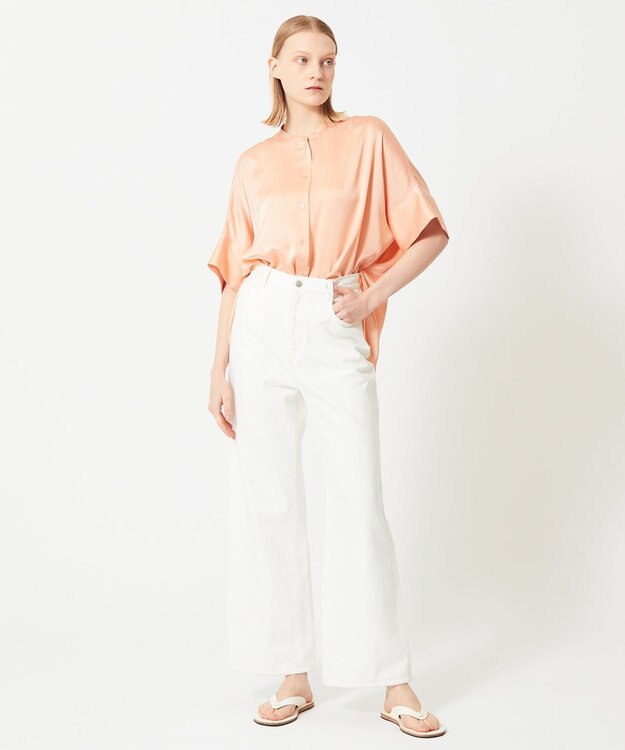 BEIGE， YEW / シャツブラウス Peach