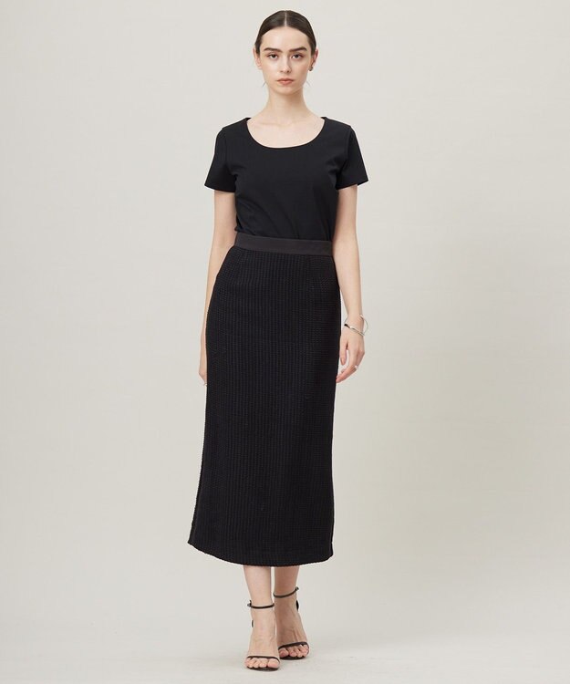 ICB Splittweed タイトスカート ブラック系