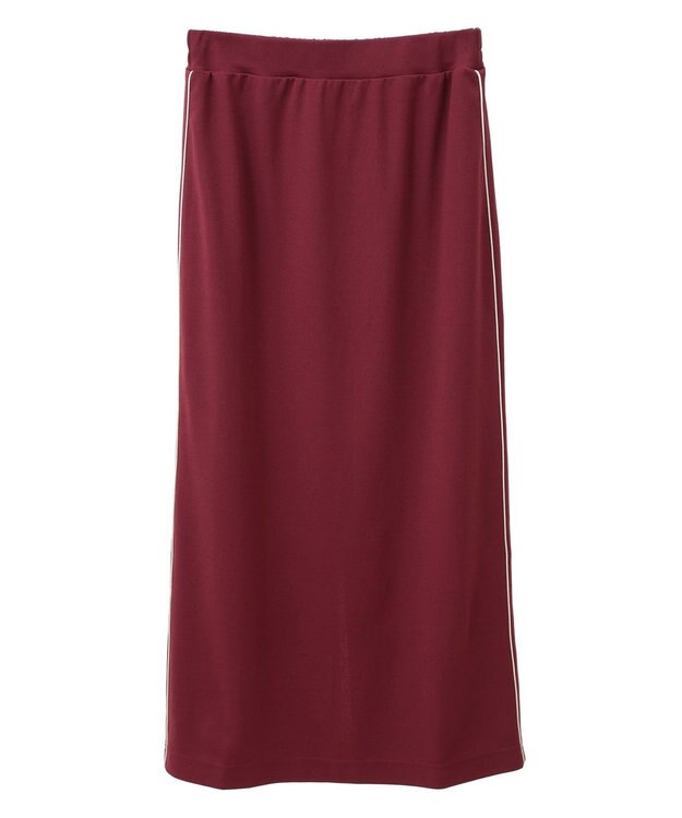 CRAFT STANDARD BOUTIQUE パイピングラインスカート Red