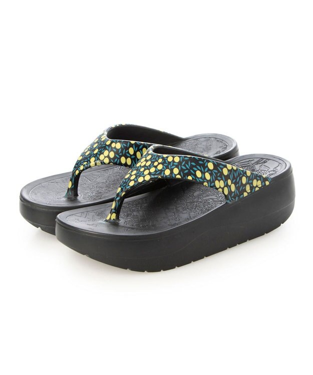 ing <ing>【3E】リカバリートングサンダル ブラックミックス