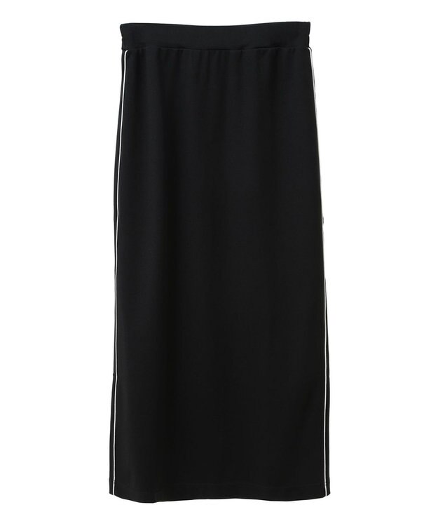 CRAFT STANDARD BOUTIQUE パイピングラインスカート Black