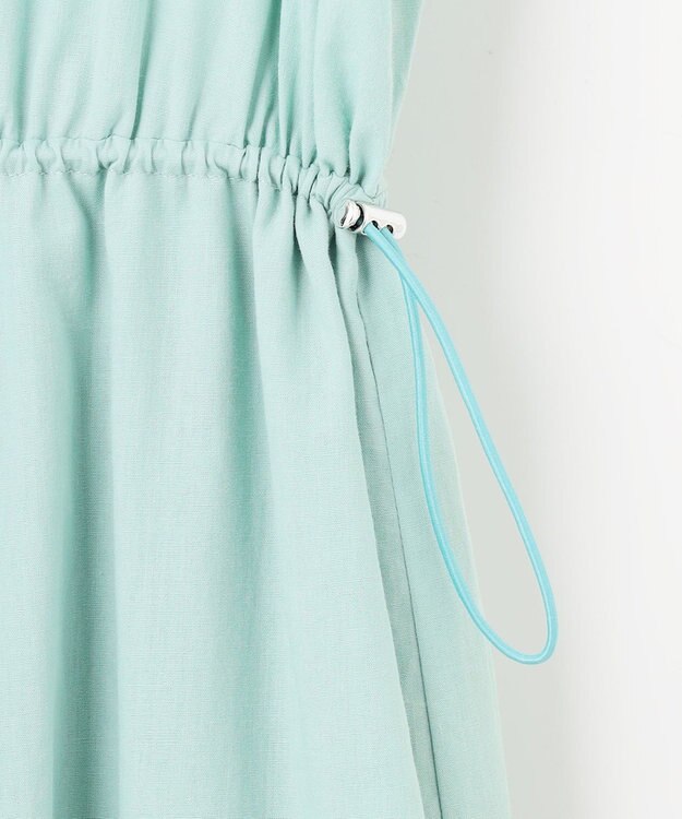 Feroux 【洗える】ドロストデザイン ワンピース グリーン系