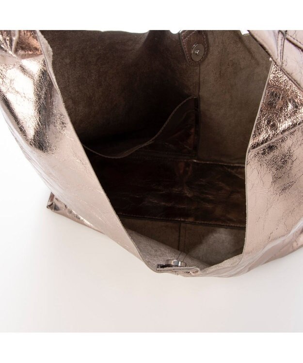 UNBILLION 【テレビ ドラマ着用アイテム】カシュカシュ cachecache / 一枚仕立てホーボーバッグ ダークシルバー