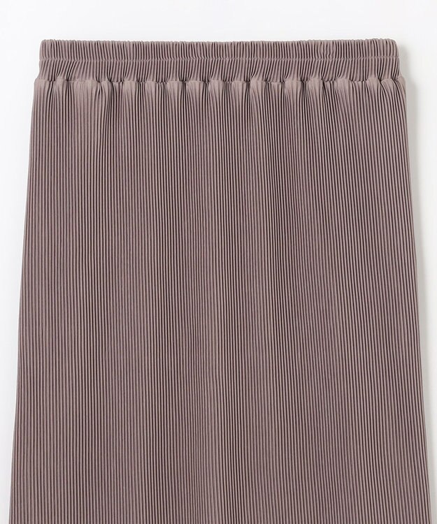 ANY 【洗濯機可】プリーツジャージタイトスカート モカ