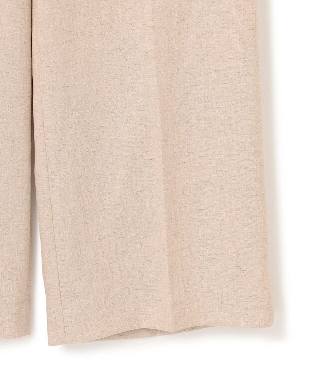 BEIGE， 【洗える】CAROLE / リネンライクフルレングスワイドパンツ Sand