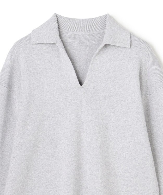 uncrave スウェットライクニット スキッパートップス TOPグレー