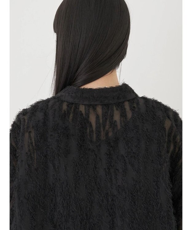 earth music&ecology ジャガードシャツ Black