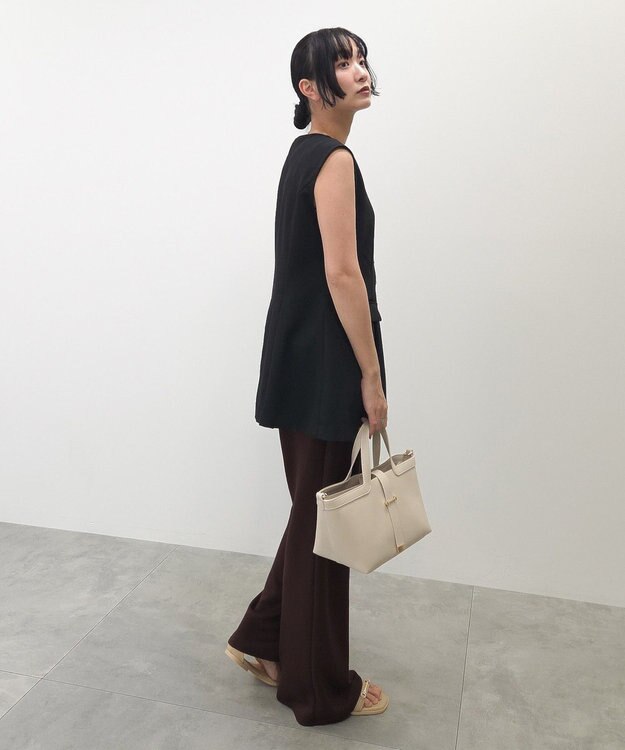 Green Parks カットフレアパンツ Dark Brown