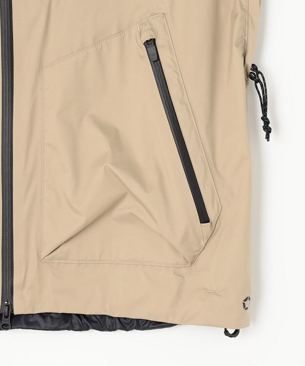 JOSEPH ABBOUD MOUNTAIN 【雑誌掲載/防風/撥水/ライナードッキング対応】 ミズノコラボWIND STOPPER BY GORE-TEX LABSパーカー ベージュ系