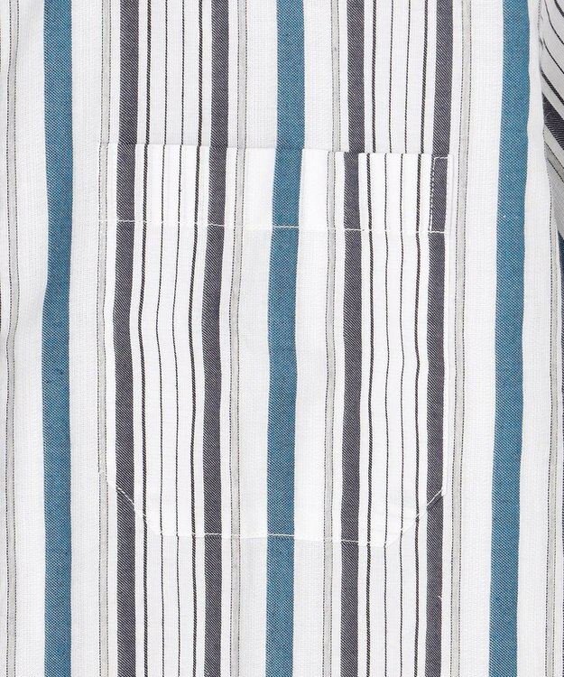 JOSEPH ABBOUD 【サステイナブル・JAPANファブリック】ソアロンストライプ シャツ ネイビー系1