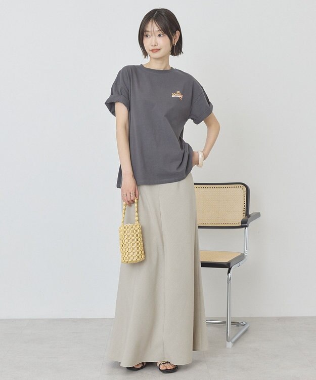 AMERICAN HOLIC サガラ刺繍Ｔシャツ Charcoal Gray