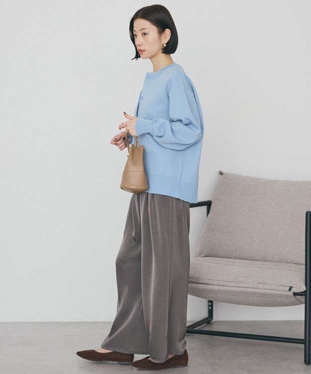 AMERICAN HOLIC クルーネックニットカーディガン Light Blue