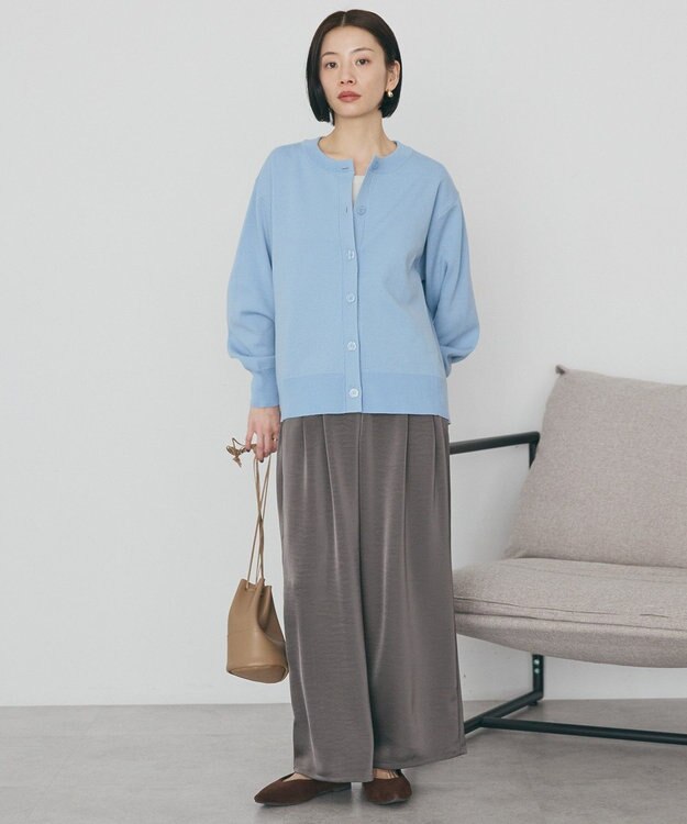 AMERICAN HOLIC クルーネックニットカーディガン Light Blue