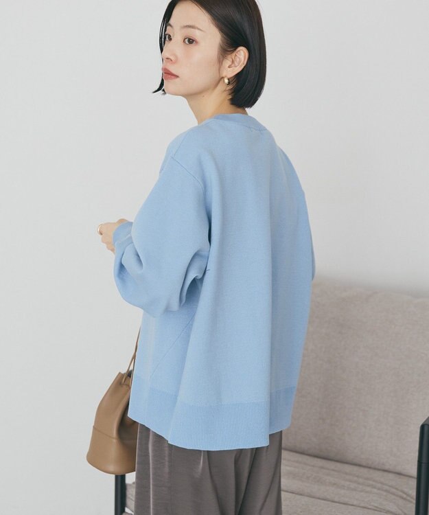 AMERICAN HOLIC クルーネックニットカーディガン Light Blue