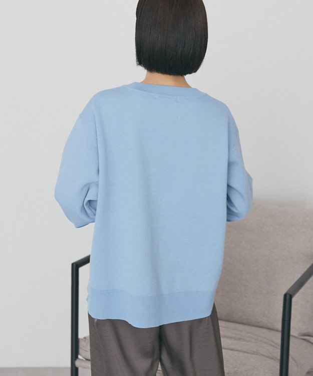 AMERICAN HOLIC クルーネックニットカーディガン Light Blue