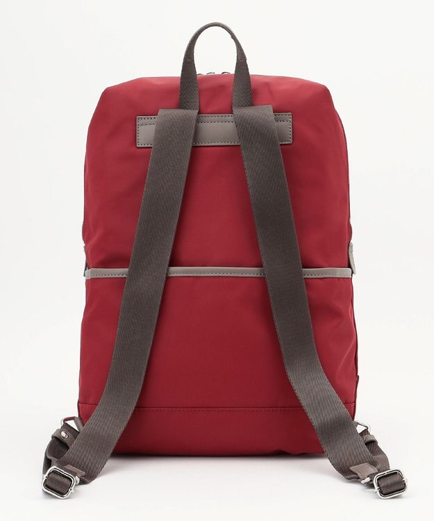 Y'SACCS ナイロン×リサイクルレザー　コンビマルチリュック ワイン