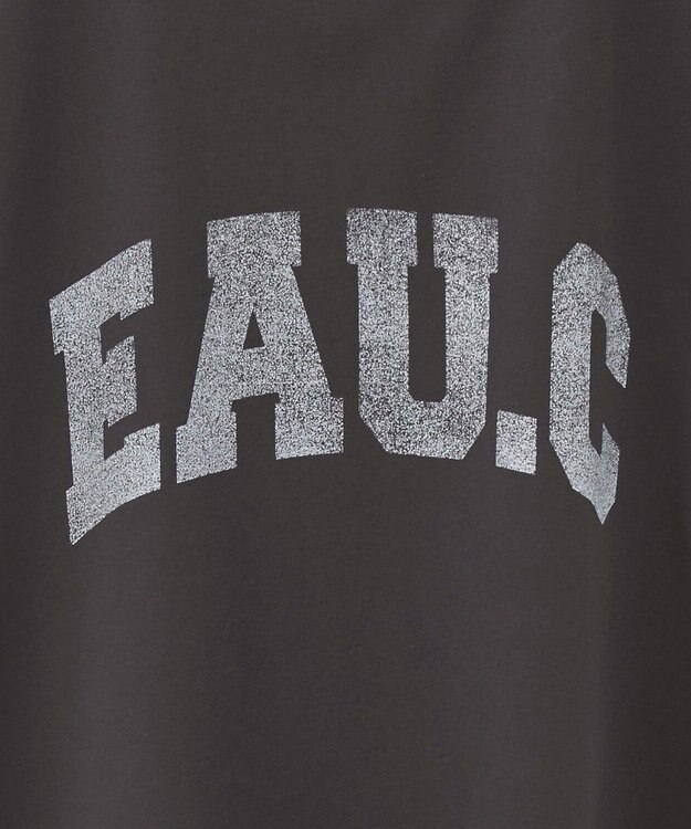 Green Parks ７分袖ミニ裏毛ドルマンロゴプルオーバー Charcoal Gray