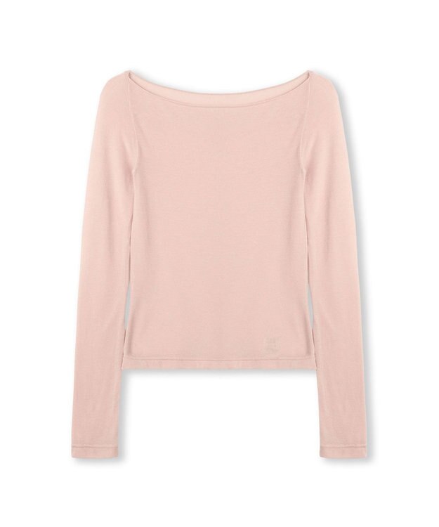 Chacott ボートネックトップ (サーモギア(R)糸使用） ベビーピンク