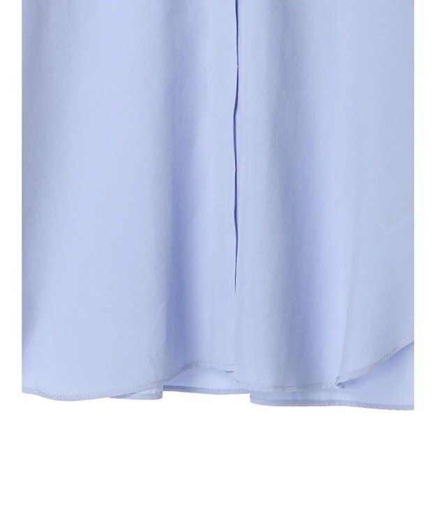 Green Parks ケープ風ブラウス Sax