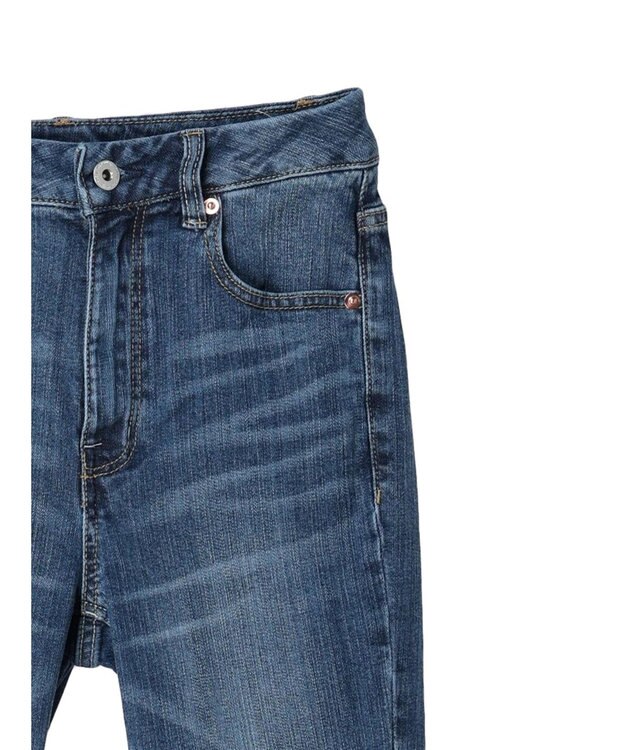 earth music&ecology セルフカットセミフレアデニムパンツ Medium Indigo