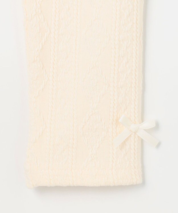 ANY KIDS ケーブル ジャガードレギンス エクリュ