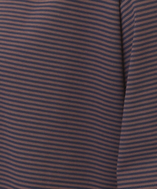 AMERICAN HOLIC 裾ラウンドＴシャツ Border Navy