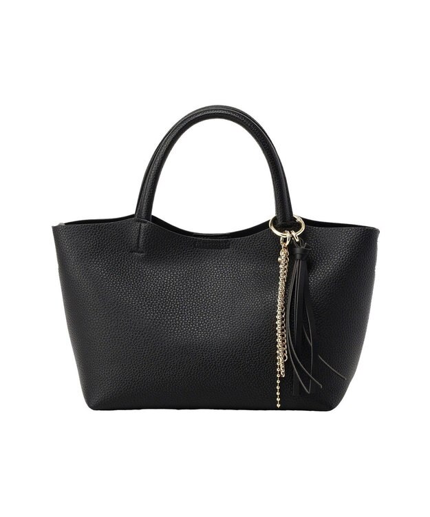 earth music&ecology 【軽量】チャーム付きミニトートバッグ Black