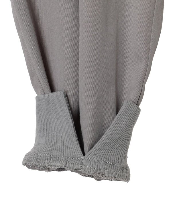 Green Parks ・ｆｕｒｒｙ　ｒａｔｅ　リブキリカエジョガーパンツ Light Gray