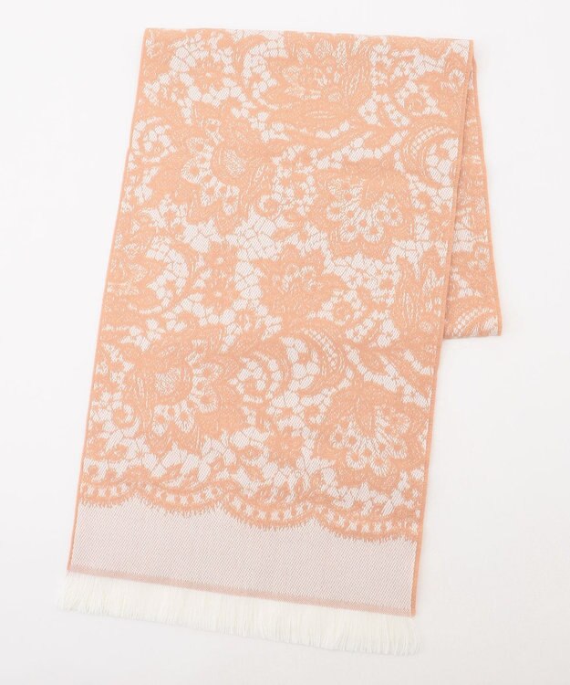 TOCCA 【フランス製】LACE JAQUARD STOLE ストール ピンク系