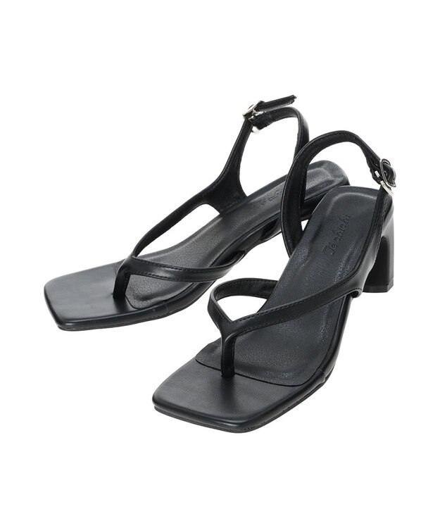 Te chichi エコレザートングサンダル《2026 SUMMER LOOK item》 ブラック