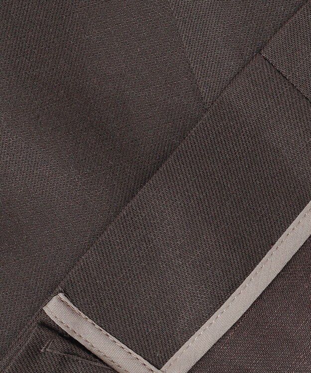 uncrave テンセルライトリネン ジレブラウス ブラウングレー