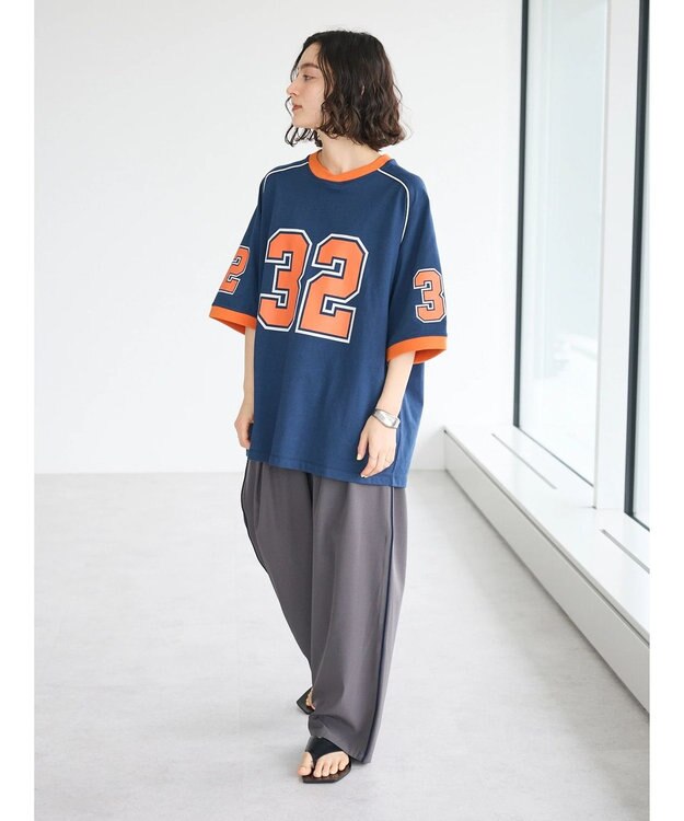 CRAFT STANDARD BOUTIQUE サイド配色パイピングパンツ Gray