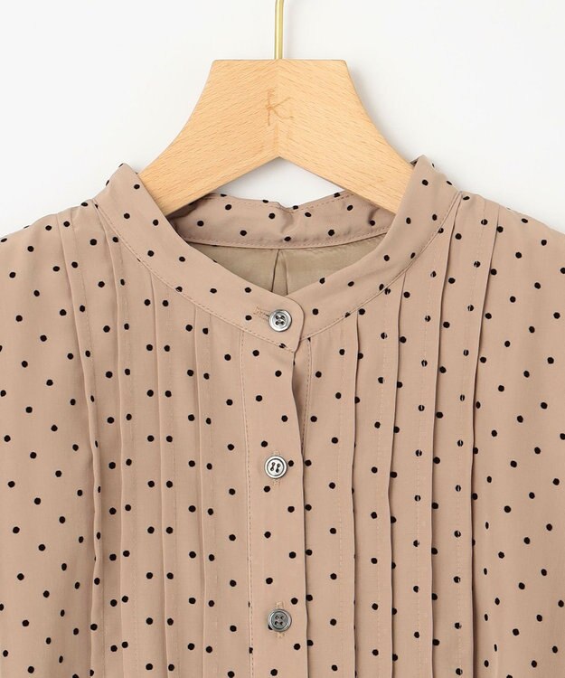 組曲 【WEB限定】ドットフロッキー ワンピース ベージュ系5