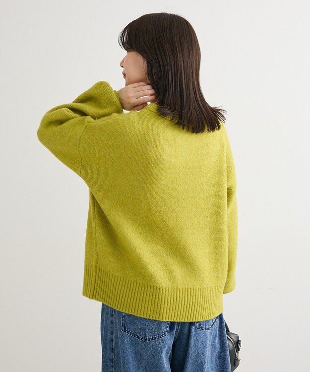 Green Parks ｆｕｗａっと袖パフニットプルオーバー Green