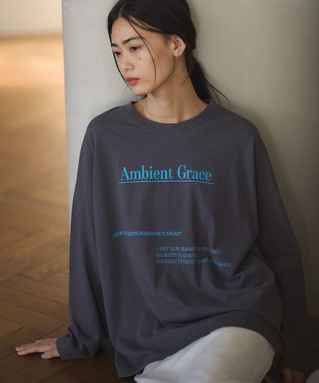 CRAFT STANDARD BOUTIQUE プリントロンＴｅｅ Charcoal Gray