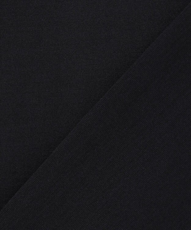 PW CIRCULUS 【WOMEN】メッシュコンビ モックネックT ゴルフウェア レディース ブラック系