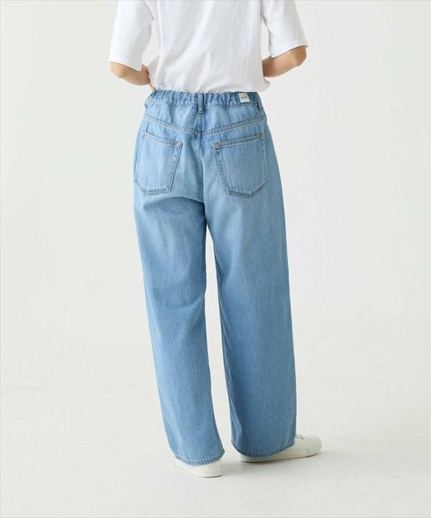 caqu Linen sagging wide pants ワイドシルエットリネンデニム 5years