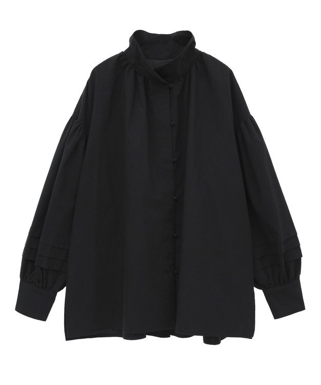 CRAFT STANDARD BOUTIQUE イージーケアタックスリーブシャツチュニック Black