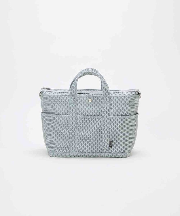 TOPKAPI 【Breath TOPKAPI】ポリメッシュ ショルダー付き A4 トートバッグ ライトグレー