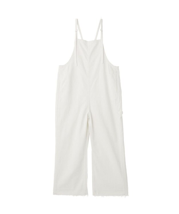 YECCA VECCA 綿麻ツイルサロペット Off White