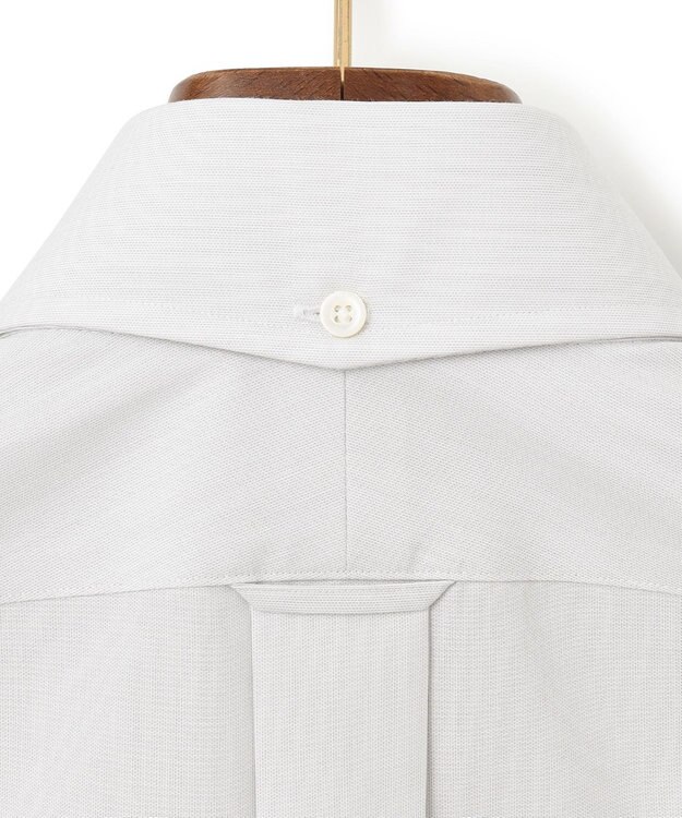 J.PRESS MEN 【KING SIZE】【PREMIUM PLEATS / 形態安定】エンドオンエンド シャツ / B.D. ライトグレー系