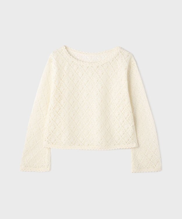 GRACE CONTINENTAL レースフレアスリーブトップ キナリ
