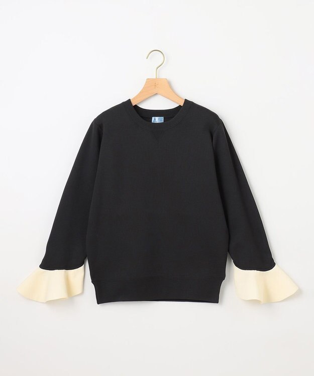 組曲 【組曲×setsuko sagittaire】スウェットライクニットプルオーバー ブラック系