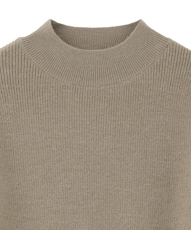 earth music&ecology ウエストリブフレアニットミニワンピース Mocha