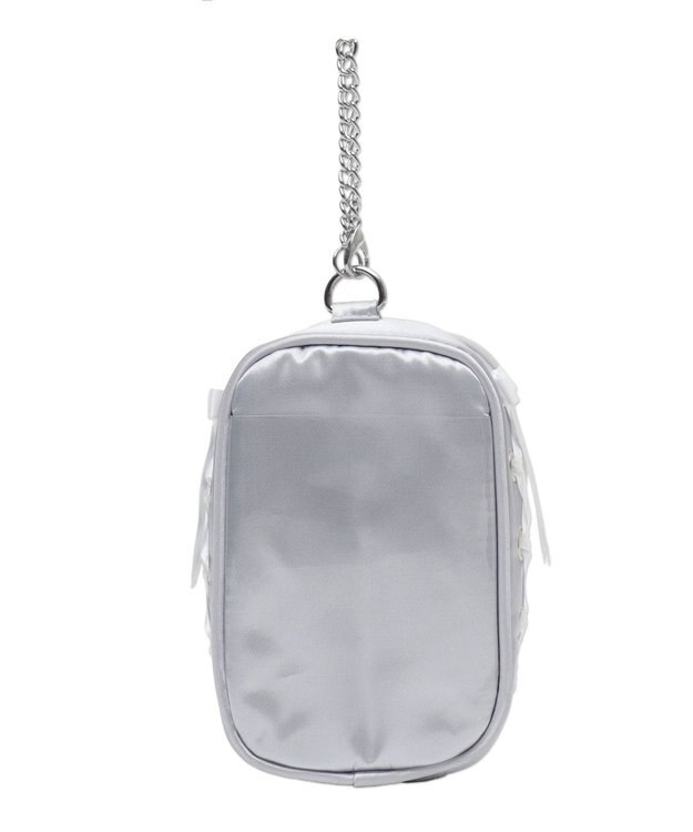 WEGO 【痛バ＆推し活グッズ】サイドレースアップぬいポーチ シルバー