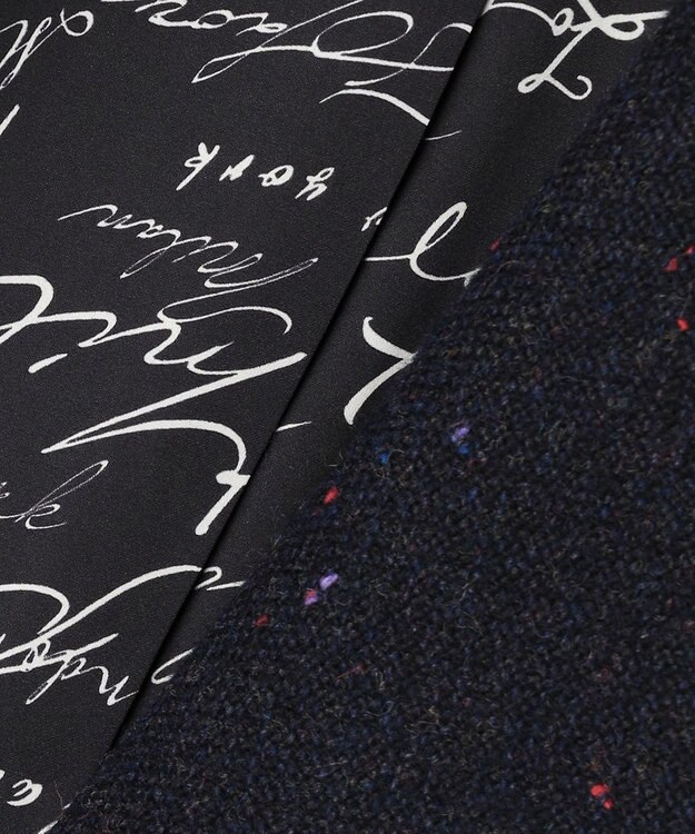 ICB 【30th ANNIVERSARY】 カラーネップツイード ジャコット ミッドナイト（ネイビー系）